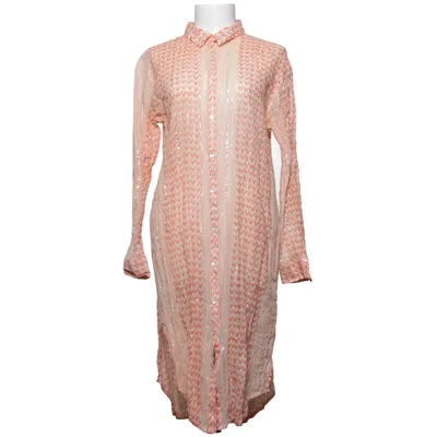 Shirt dress (Beige, Pink) from Wild Cotton, Metallic fiber