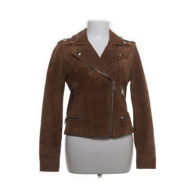 Leather jacket (Brown) from Vero Moda Polyester, Leather