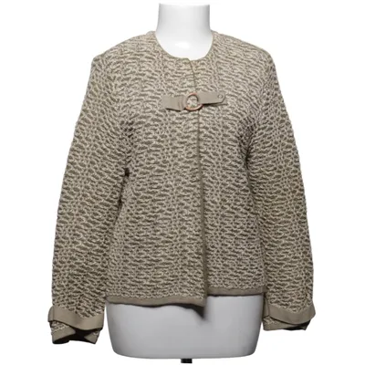 Cardigan (Beige, Grøn) fra Kriss Akryl, Bomuld, Modal