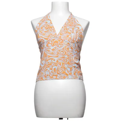 Halterneck top (Orange, Blå) fra Bogner Polyamid