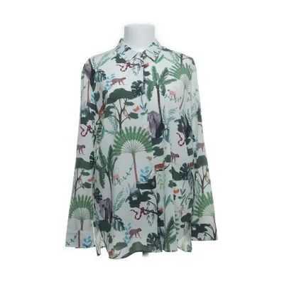 Shirt (White, Green, Multicolored) from Van Laack Elastane, Silk
