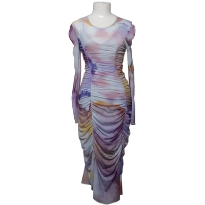 Jurk (Blauw, Lila, Meerkleurig) van Aéryne Elastaan, Polyester