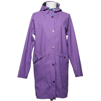 Regnfrakke (Lilla, Sort) fra Ichi Polyester, Polyurethan