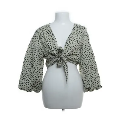 Omlottblus (Beige, Svart) från Edited Bomull, Linne, Viskos