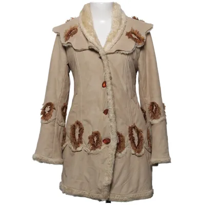 Shearling jas (Beige) van Stella