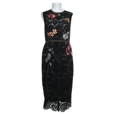 Jurk (Zwart, Meerkleurig) van Karen Millen Katoen, Elastaan, Polyamide, Polyester, Viscose