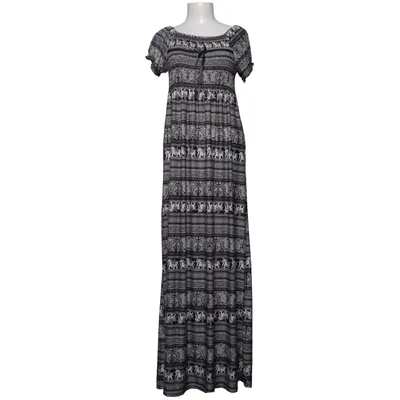 Långklänning (Svart, Vit) från Airisa Elastan, Polyester