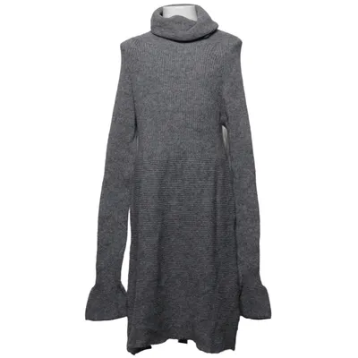 Turtleneck dress (Gray) from Iyshi Cotton, Nylon, Wool