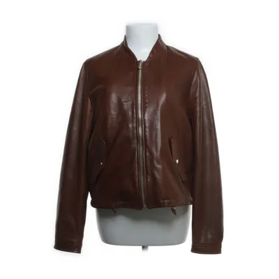 Læderjakke (Brun) fra Massimo Dutti