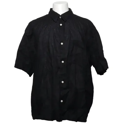 Korte mouwen shirt (Zwart) van H&M Katoen, Linnen