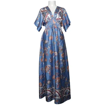 Robe longue (Bleu, Multicolore) de New Collection Polyester