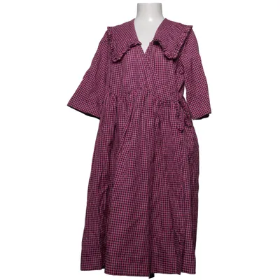 Wrap dress (Pink, Black) from Ganni