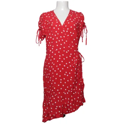 Wrap dress (Red, White) from Warehouse Viscose