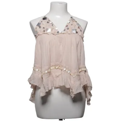 Neckholder Top (Beige) von Light Before Dark Baumwolle