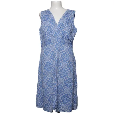 Jurk (Blauw, Wit) van Pomodoro Katoen
