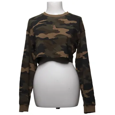 Sweatshirt (Green, Brown, Black) from Bershka Cotton, Elastane