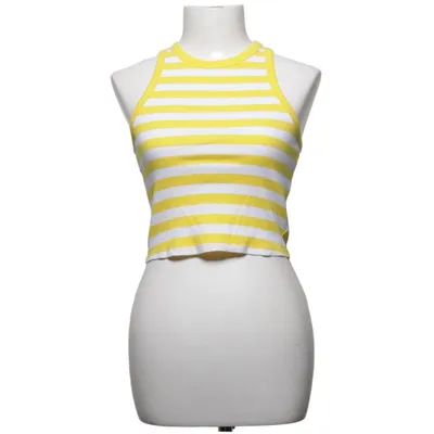 Crop top (Gul, Hvid) fra Baby Angel Bomuld, Elastan