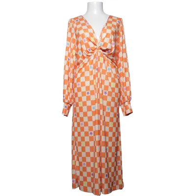Dress (Orange, Beige, Multicolored) from Never Fully Dressed Recycled polyester