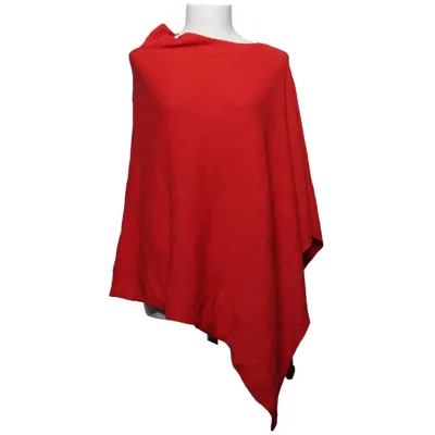 Poncho (Röd) från Cashmere Kashmir, Polyamid, Viskos, Ull
