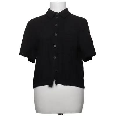 Korte mouwen shirt (Zwart) van Object Linnen, Viscose