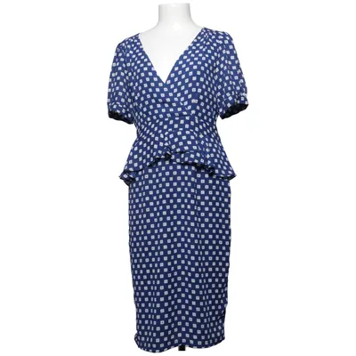 Jurk (Blauw, Wit) van Uttam Boutique Polyester