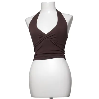 Halterneck top (Brun) fra Bamboo Blonde