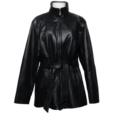 Veste longue en cuir (Noir) de Jofama