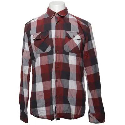 Flanellskjorta (Röd, Grå, Vit) från Shine Fashion Bomull