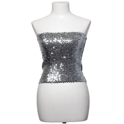 Tubtopp (Silverfärgad) från Sisley Akryl, Elastan, Polyester