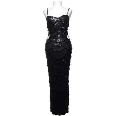Evening gown (Black) from F&P Elastane, Polyester