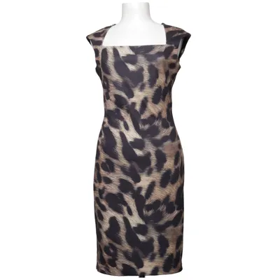 Kjole (Brun, Sort) fra BSB Collection Elastan, Polyester