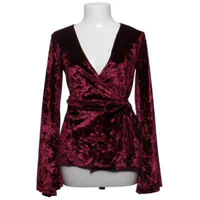 Slå-om bluse (Lilla) fra NLY Trend Elastan, Polyester