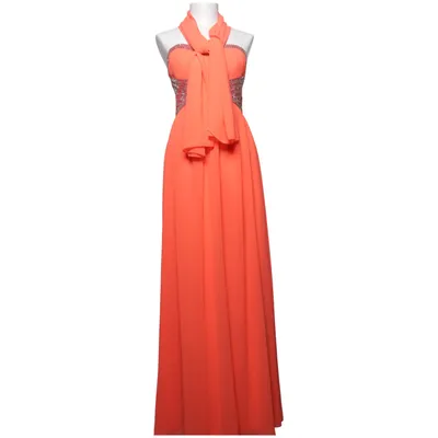 Aftonklänning (Orange) från Scala Elastan, Polyester