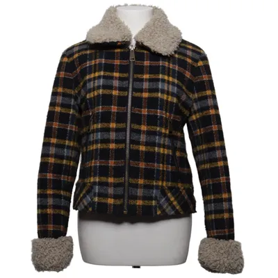 Shearlingjakke (Sort, Flerfarvet) fra EDC by ESPRIT Polyester, Uld
