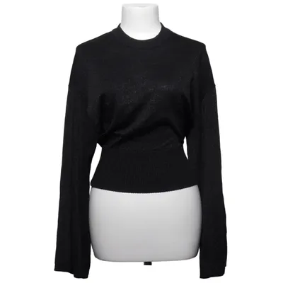 Sweater (Sort, Sølv) fra Gina Tricot Metallfiber, Polyamid, Viscose