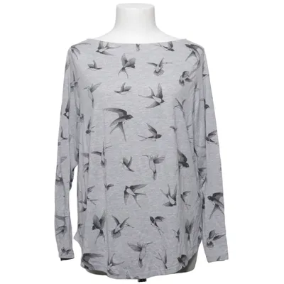 Langærmet t-shirt (Grå) fra H&M+ Viscose, Polyester