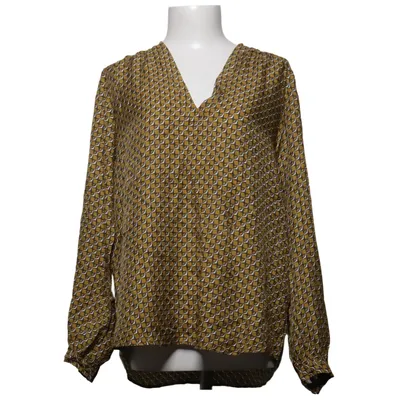 Bluse (Brun, Hvid) fra Antonelli Silke, Viscose