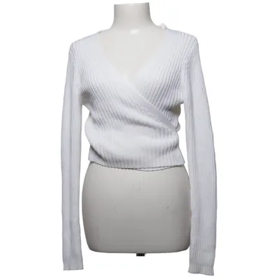 Wrap cardigan (White) from NA-KD Reborn Acrylic, Cotton