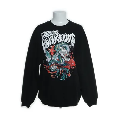 Sweatshirt (Sort, Flerfarvet) fra Divided by H&M Bomuld, Polyester
