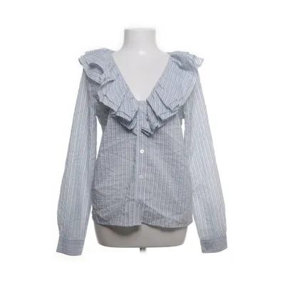 Top (Blauw, Wit) van Ganni Polyester, Katoen, Polyamide