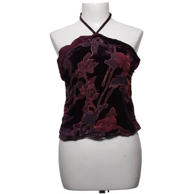 Neckholder Top (Lila, Rot) von Motel Nylon, Polyester, Viskose