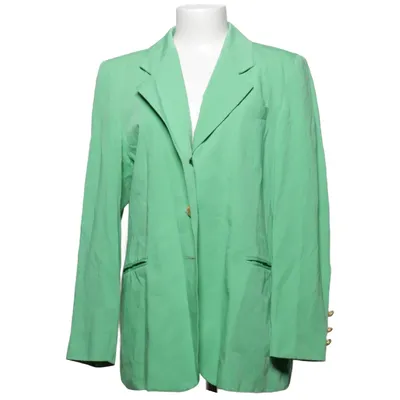 Blazer (Groen) van Birgitta Linnen, Polyester, Viscose