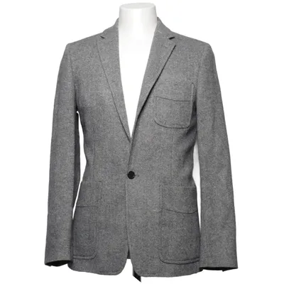 Blazer (Gray) from Emilio Polyester, Viscose, Wool