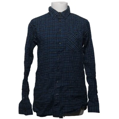 Flanellen overhemd (Blauw) van Units Katoen