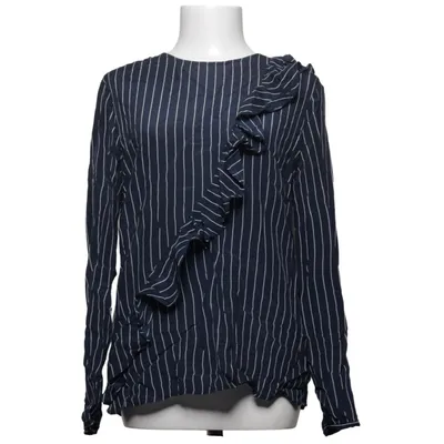 Blus (Blå, Vit) från Custommade Silke