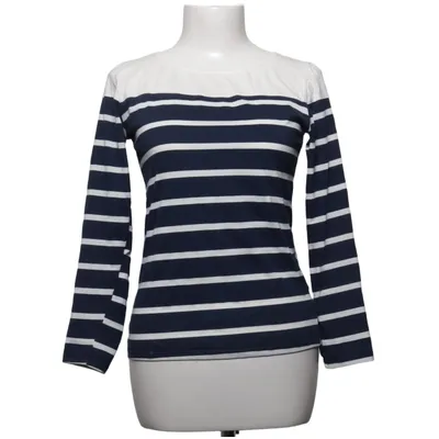 T-shirt à manches longues (Bleu, Blanc) de Ideal Coton, Élasthane