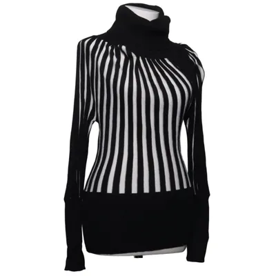 Turtleneck (Black, White) from Bitter Sweet Cotton, Polyester
