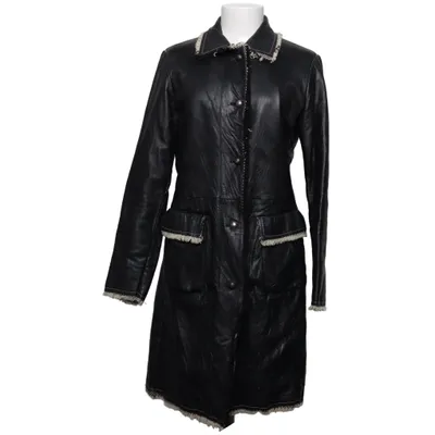 Veste longue en cuir (Noir) de Victory Cuir