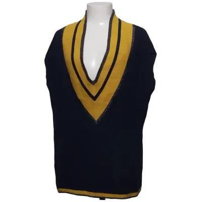 Slipover (Blue, Yellow) from D'auvry Cotton, Metallic fiber