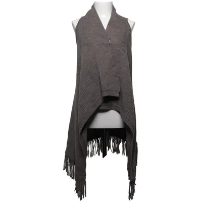 Cardigan (Grå) fra Malu Akryl, Mohair, Polyamid